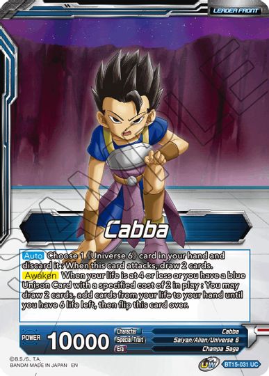 Cabba // SS Cabba, Proud Volley (BT15-031) [Saiyan Showdown Prerelease Promos] | Pegasus Games WI