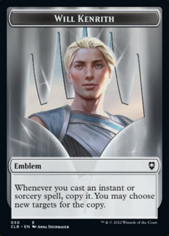 Will Kenrith Emblem // Copy Double-Sided Token [Commander Legends: Battle for Baldur's Gate Tokens] | Pegasus Games WI