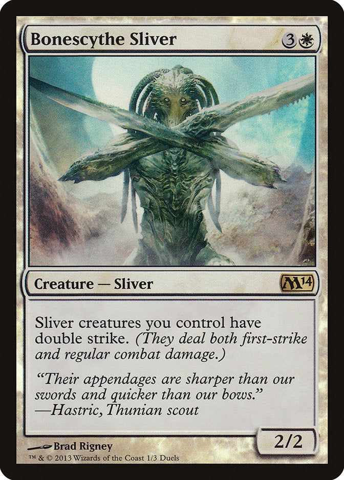 Bonescythe Sliver (Duels of the Planeswalkers Promos) [Duels of the Planeswalkers Promos 2013] | Pegasus Games WI