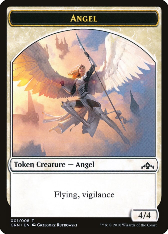 Angel Token [Guilds of Ravnica Tokens] | Pegasus Games WI