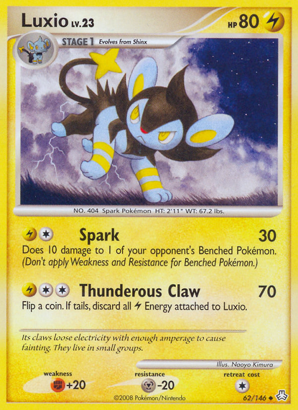 Luxio (62/146) [Diamond & Pearl: Legends Awakened] | Pegasus Games WI