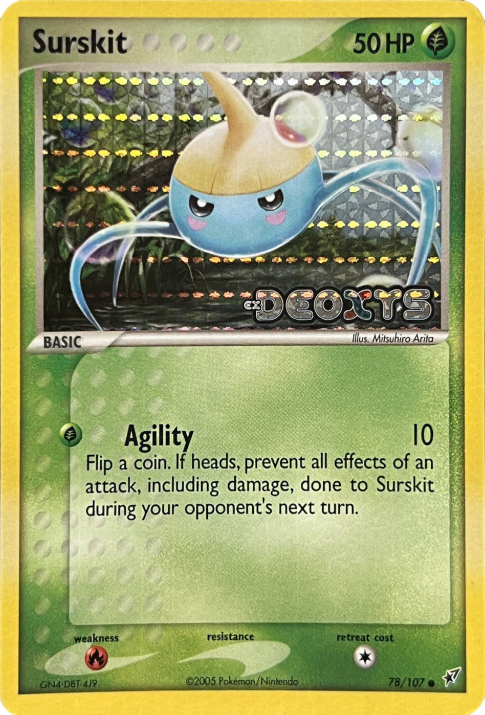 Surskit (78/107) (Stamped) [EX: Deoxys] | Pegasus Games WI