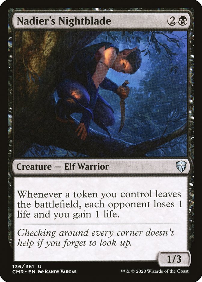 Nadier's Nightblade [Commander Legends] | Pegasus Games WI