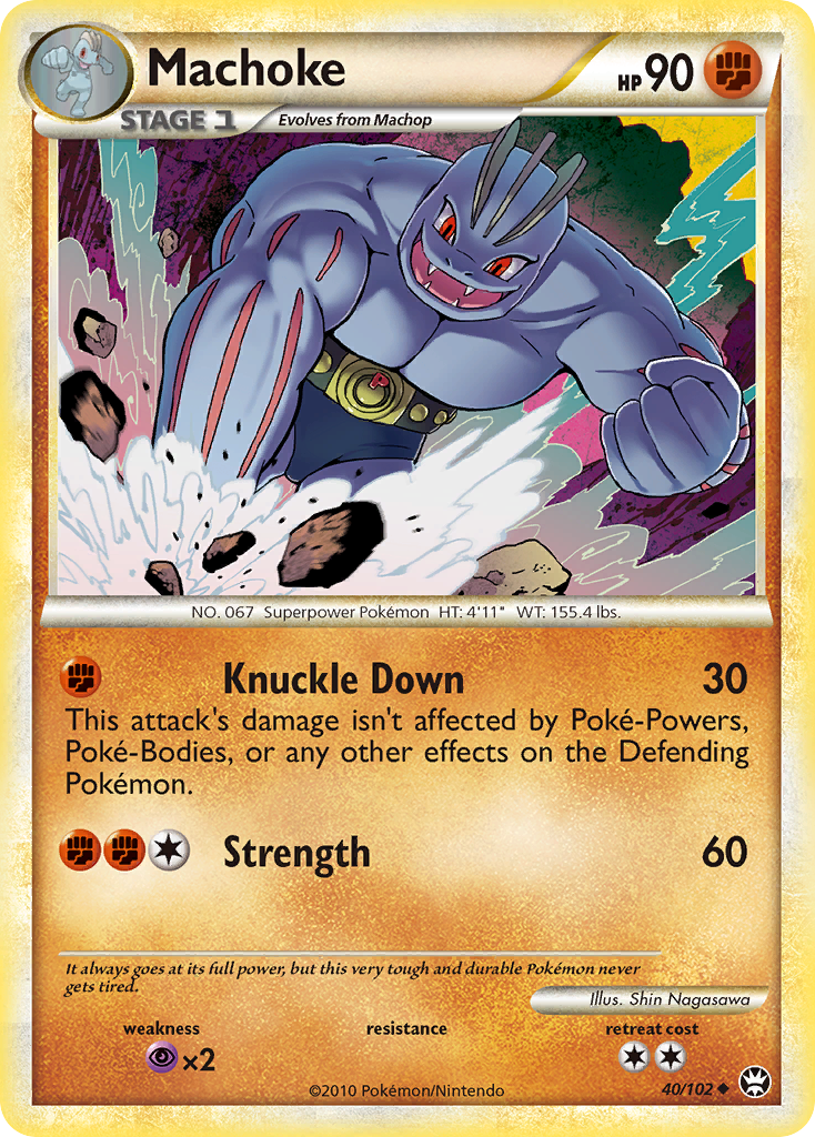 Machoke (40/102) [HeartGold & SoulSilver: Triumphant] | Pegasus Games WI
