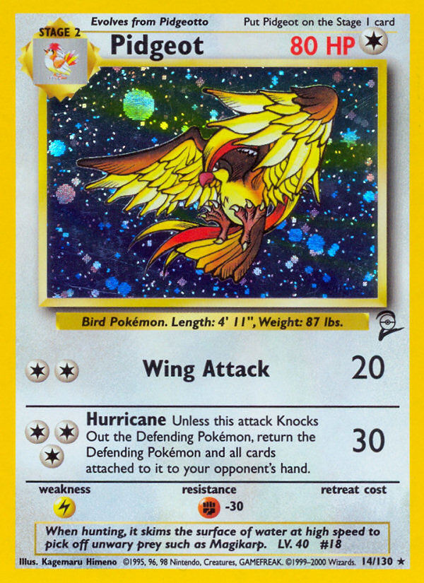 Pidgeot (14/130) [Base Set 2] | Pegasus Games WI