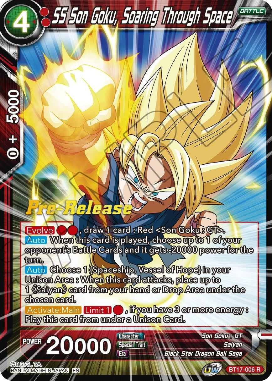 SS Son Goku, Soaring Through Space (BT17-006) [Ultimate Squad Prerelease Promos] | Pegasus Games WI