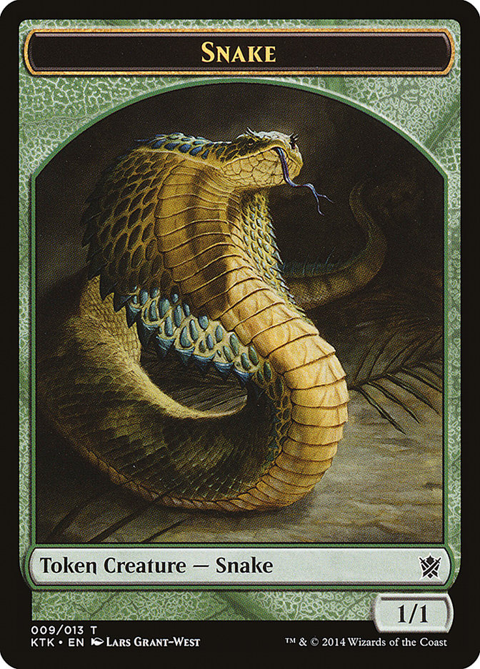 Snake Token [Khans of Tarkir Tokens] | Pegasus Games WI