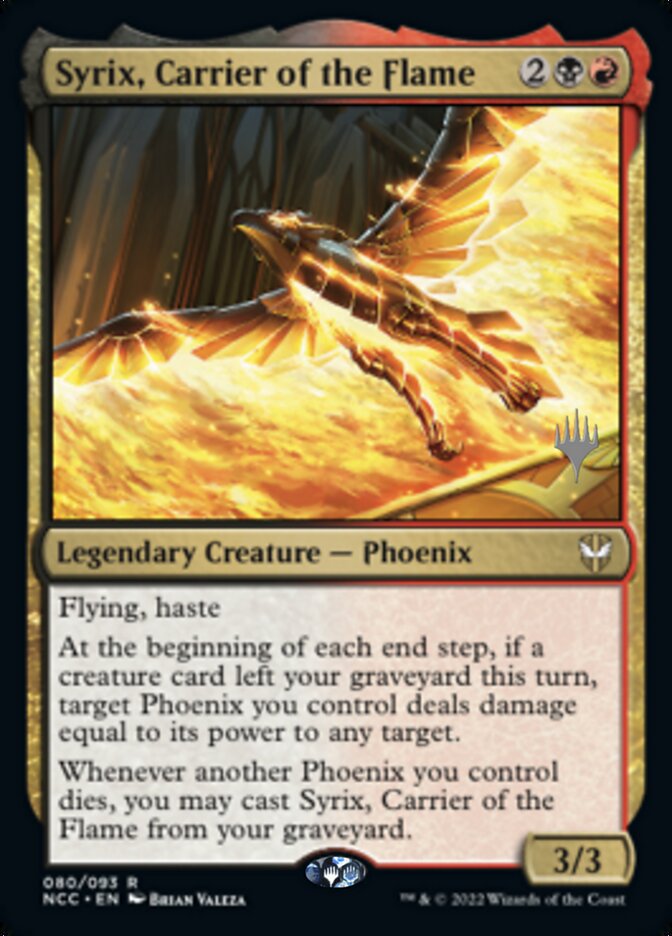 Syrix, Carrier of the Flame (Promo Pack) [Streets of New Capenna Commander Promos] | Pegasus Games WI