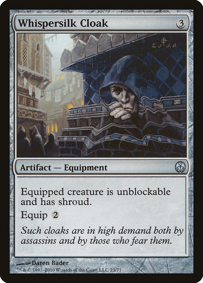 Whispersilk Cloak [Duel Decks: Phyrexia vs. the Coalition] | Pegasus Games WI
