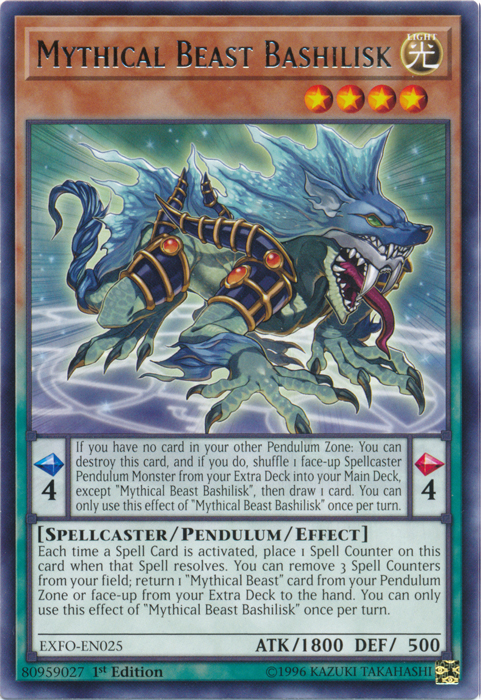 Mythical Beast Bashilisk [EXFO-EN025] Rare | Pegasus Games WI