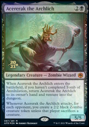 Acererak the Archlich [Dungeons & Dragons: Adventures in the Forgotten Realms Prerelease Promos] | Pegasus Games WI