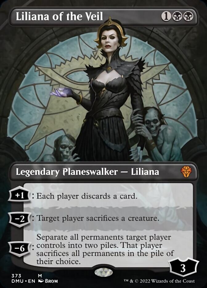 Liliana of the Veil (Borderless) [Dominaria United] | Pegasus Games WI