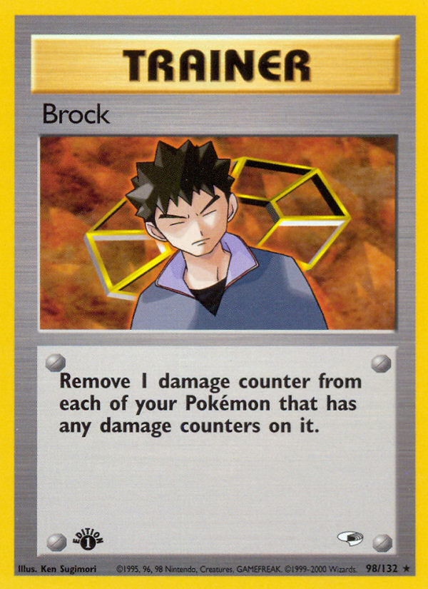 Brock (98/132) [Gym Heroes 1st Edition] | Pegasus Games WI