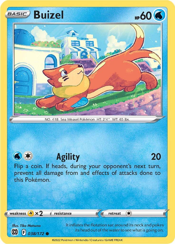 Buizel (038/172) [Sword & Shield: Brilliant Stars] | Pegasus Games WI