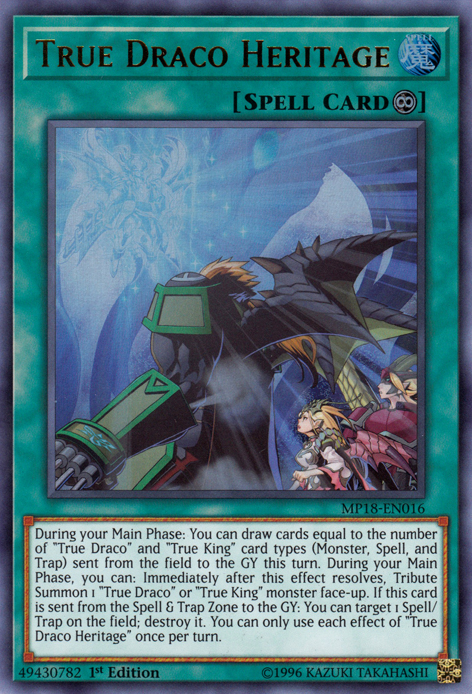 True Draco Heritage [MP18-EN016] Ultra Rare | Pegasus Games WI