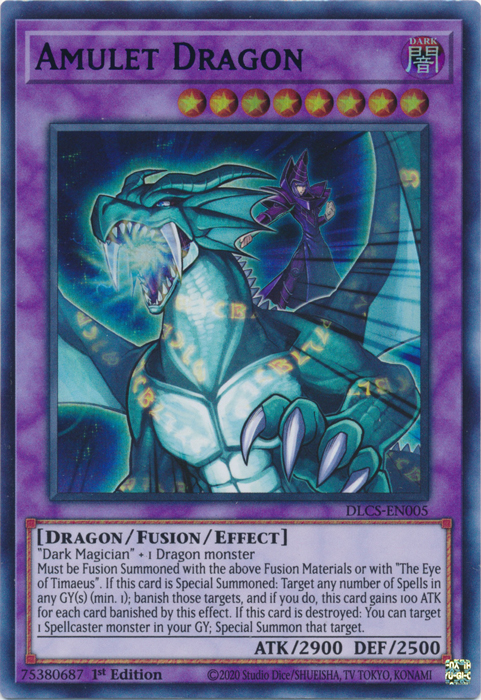 Amulet Dragon (Blue) [DLCS-EN005] Ultra Rare | Pegasus Games WI