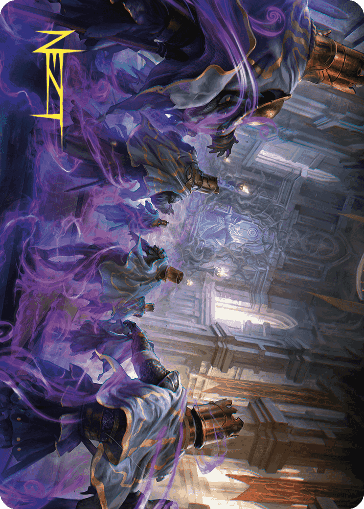 Eerie Interference Art Card (Gold-Stamped Signature) [Wilds of Eldraine Art Series] | Pegasus Games WI