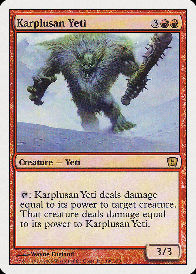 Karplusan Yeti [Ninth Edition] | Pegasus Games WI