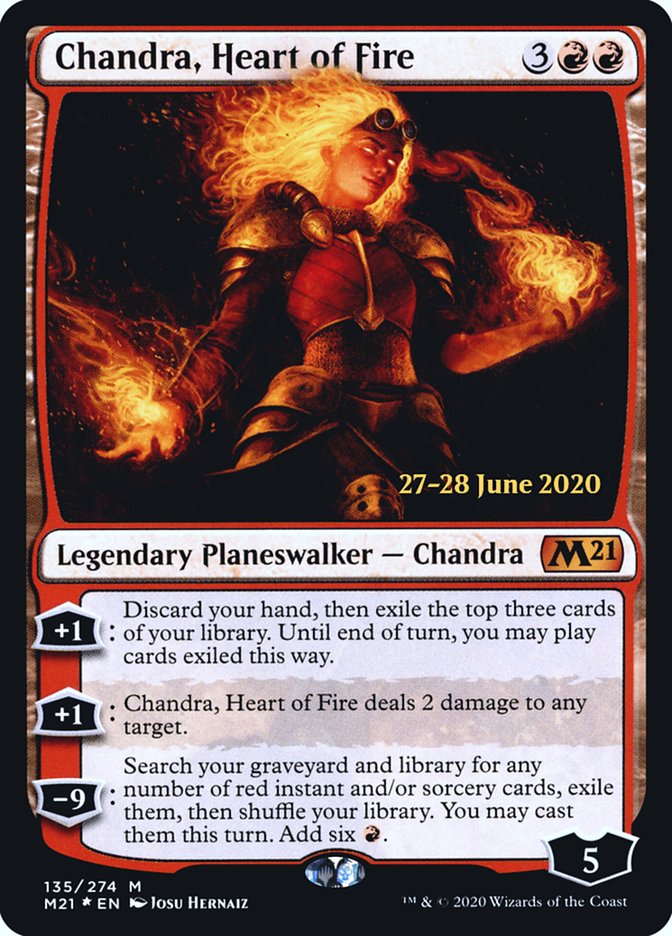 Chandra, Heart of Fire [Core Set 2021 Prerelease Promos] | Pegasus Games WI