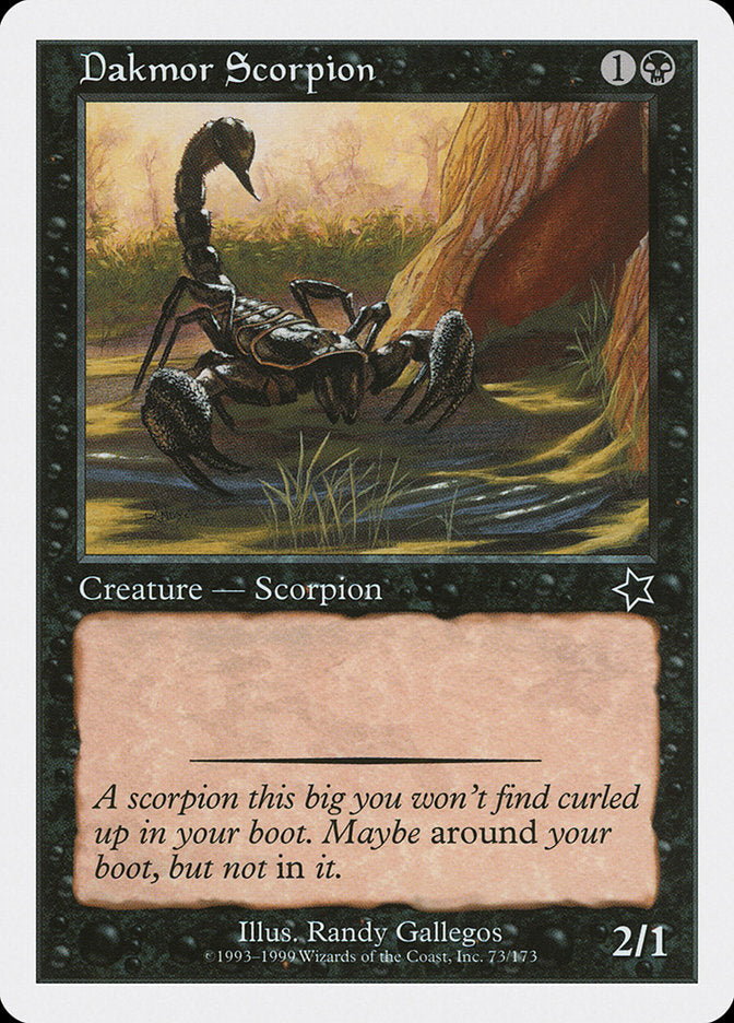 Dakmor Scorpion [Starter 1999] | Pegasus Games WI