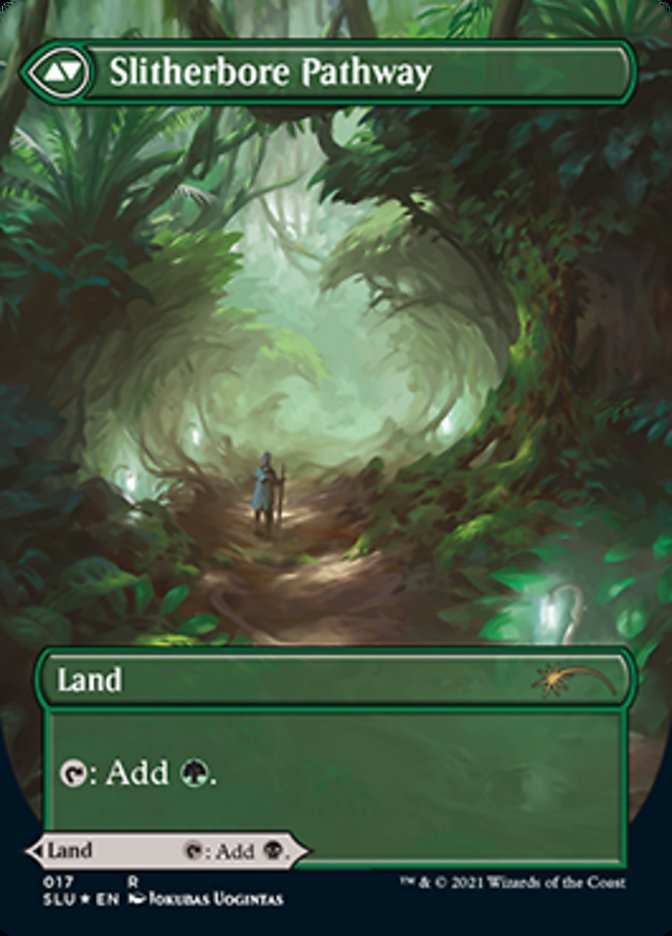Darkbore Pathway // Slitherbore Pathway (Borderless) [Secret Lair: Ultimate Edition 2] | Pegasus Games WI