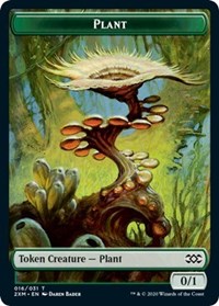 Plant // Treasure Double-Sided Token [Double Masters Tokens] | Pegasus Games WI