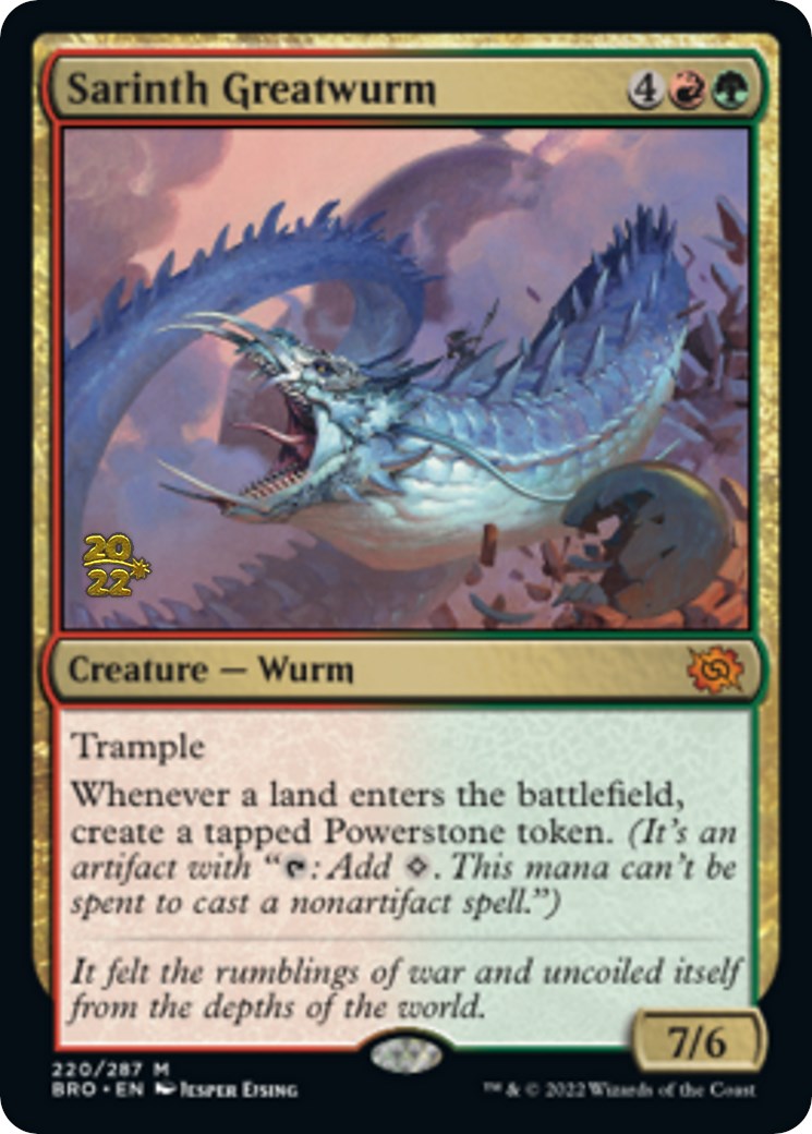 Sarinth Greatwurm [The Brothers' War Prerelease Promos] | Pegasus Games WI