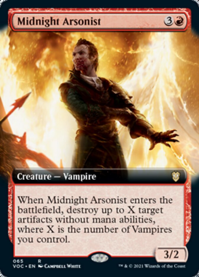 Midnight Arsonist (Extended Art) [Innistrad: Crimson Vow Commander] | Pegasus Games WI