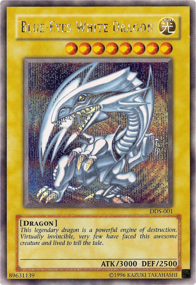 Blue-Eyes White Dragon (Dark Duel Stories) [DDS-001] Secret Rare | Pegasus Games WI