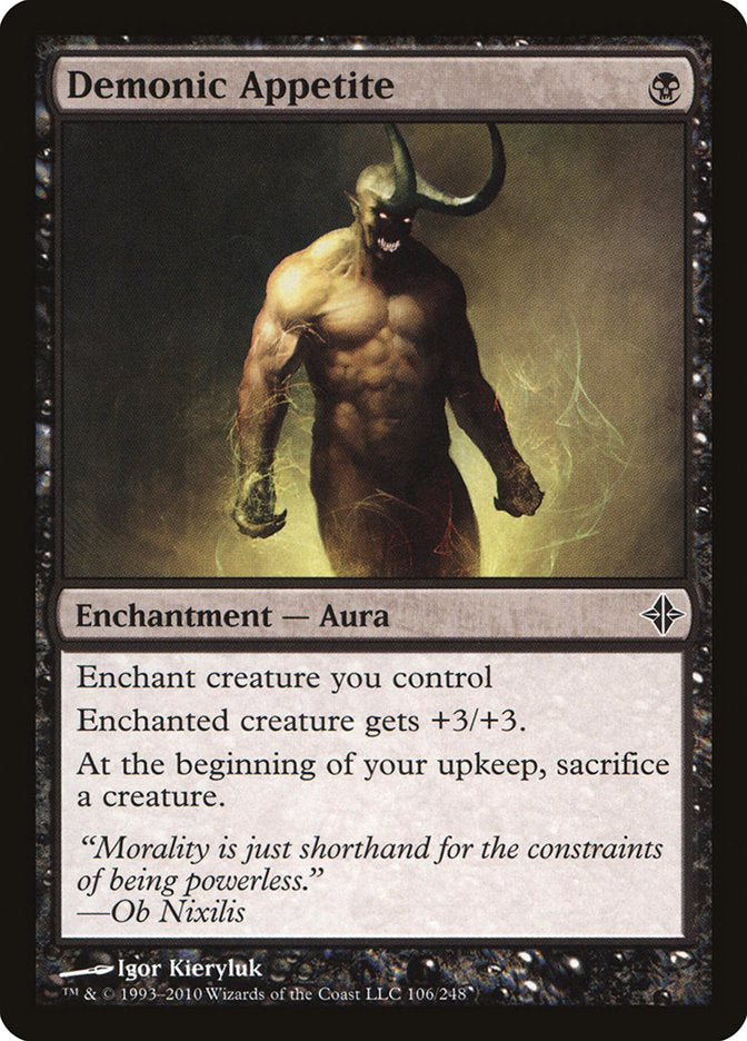 Demonic Appetite [Rise of the Eldrazi] | Pegasus Games WI