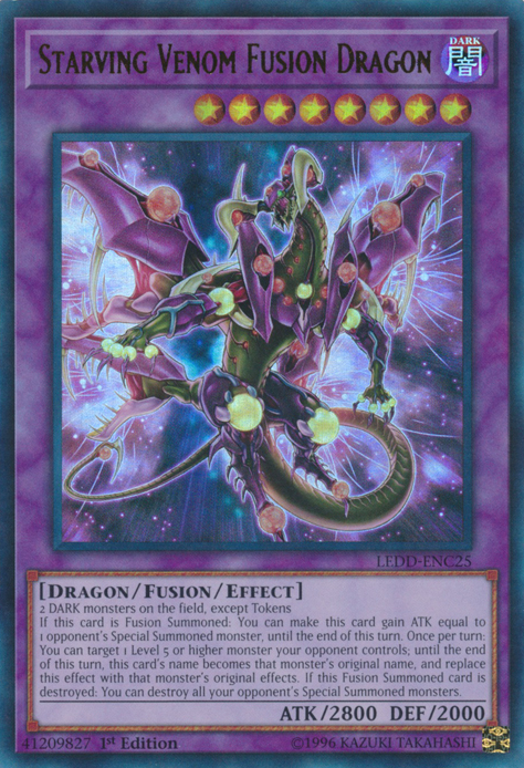 Starving Venom Fusion Dragon [LEDD-ENC25] Ultra Rare | Pegasus Games WI