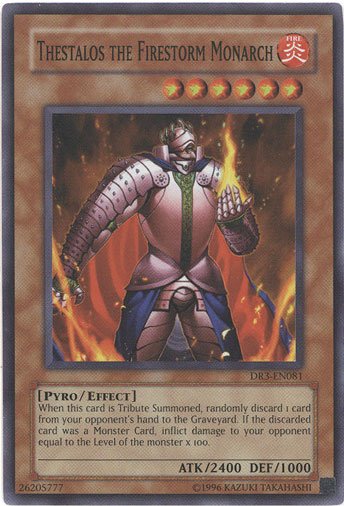 Thestalos the Firestorm Monarch [DR3-EN081] Super Rare | Pegasus Games WI