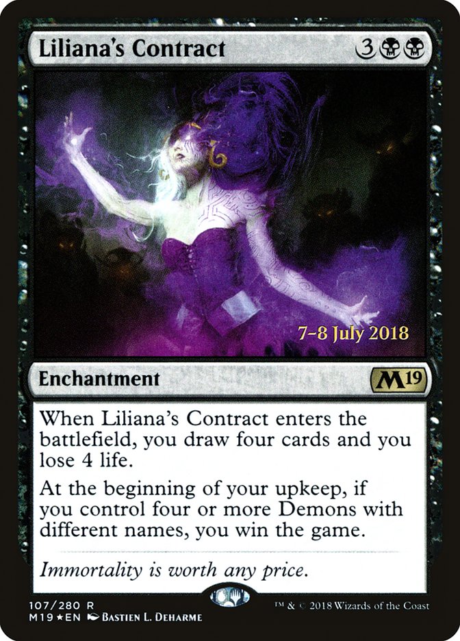 Liliana's Contract [Core Set 2019 Prerelease Promos] | Pegasus Games WI