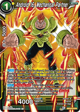 Android 16, Mechanical Partner (Rare) [BT13-113] | Pegasus Games WI