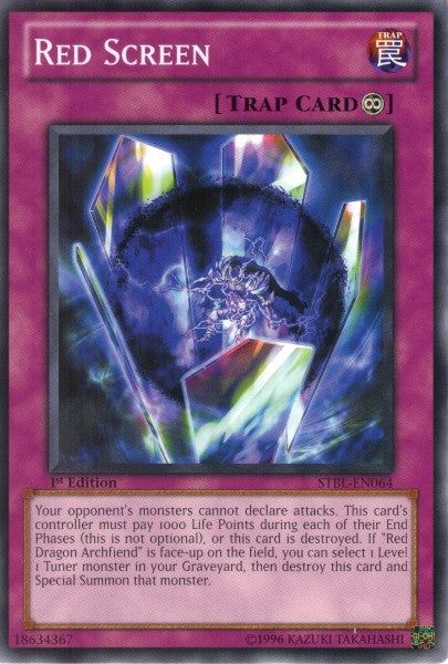 Red Screen [STBL-EN064] Common | Pegasus Games WI