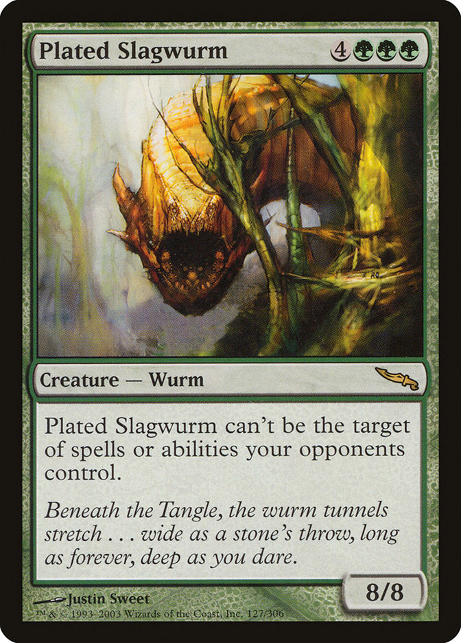 Plated Slagwurm [Mirrodin] | Pegasus Games WI