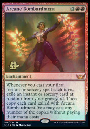 Arcane Bombardment [Streets of New Capenna Prerelease Promos] | Pegasus Games WI