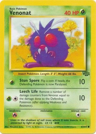 Venonat (63/64) [Jungle Unlimited] | Pegasus Games WI