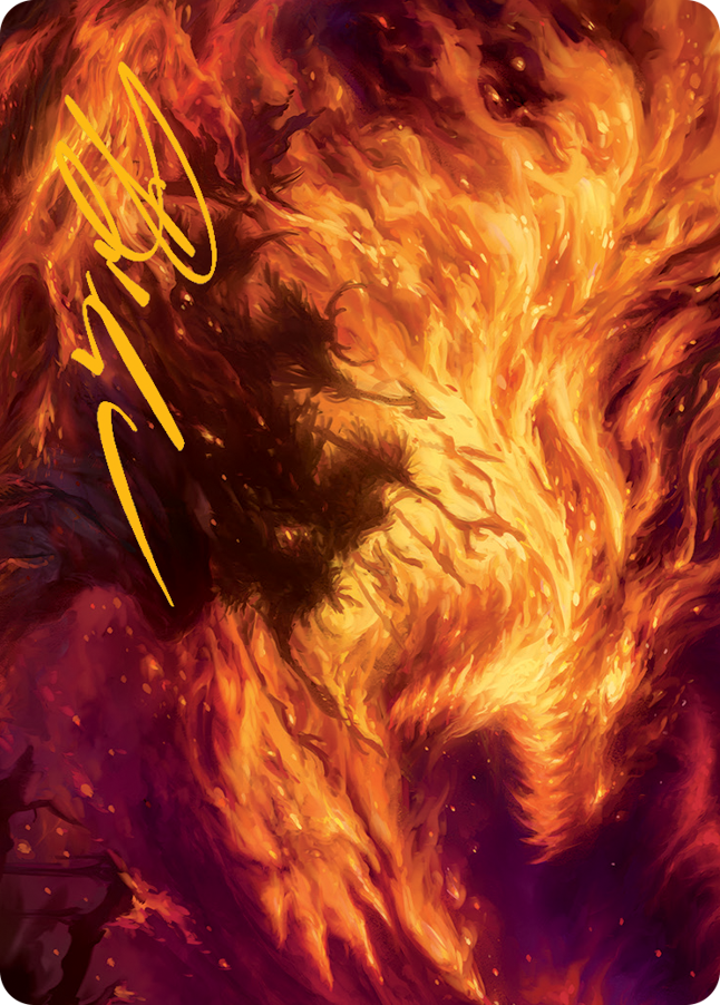 Stoke the Flames Art Card (Gold-Stamped Signature) [March of the Machine Art Series] | Pegasus Games WI