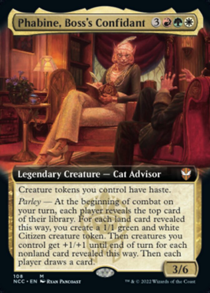 Phabine, Boss's Confidant (Extended Art) [Streets of New Capenna Commander] | Pegasus Games WI