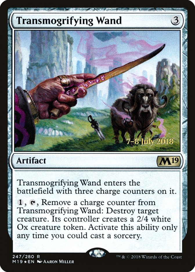 Transmogrifying Wand [Core Set 2019 Prerelease Promos] | Pegasus Games WI