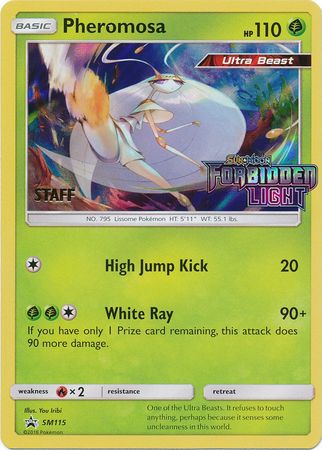 Pheromosa (SM115) (Staff Prerelease Promo) [Sun & Moon: Black Star Promos] | Pegasus Games WI