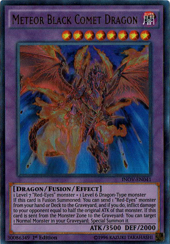 Meteor Black Comet Dragon [INOV-EN041] Ultra Rare | Pegasus Games WI