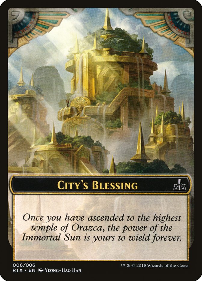 City's Blessing [Rivals of Ixalan Tokens] | Pegasus Games WI