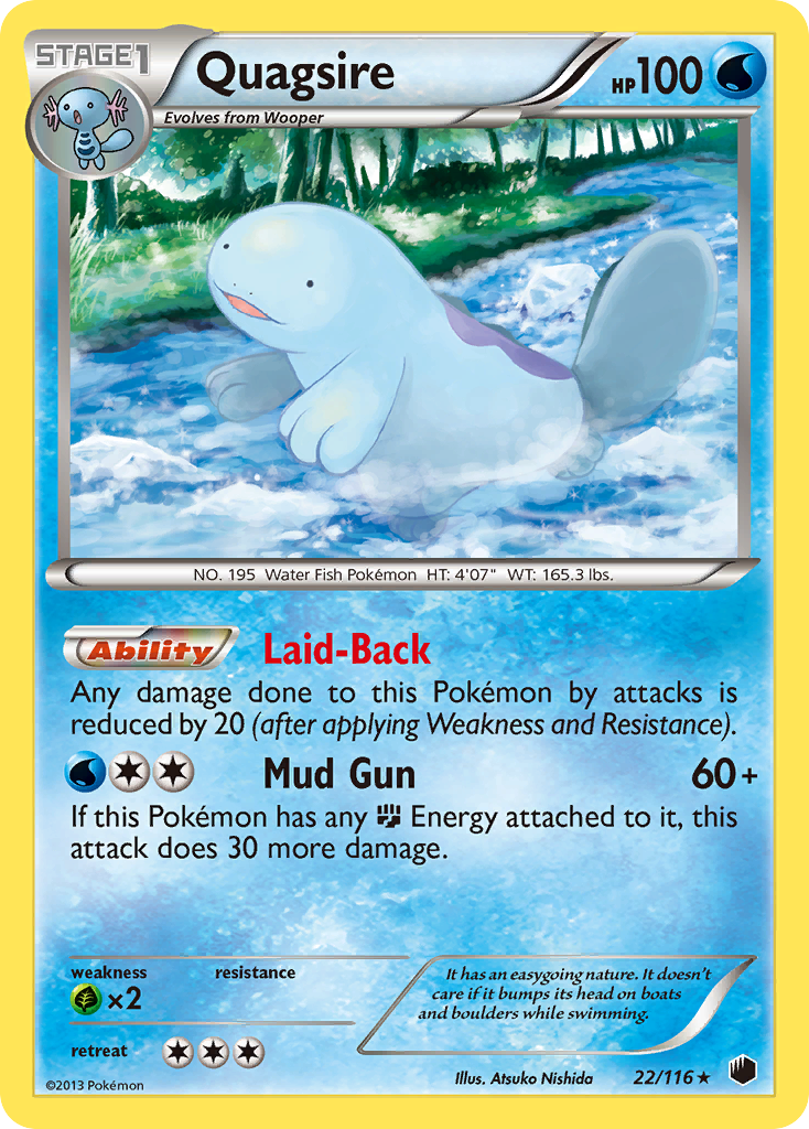 Quagsire (22/116) [Black & White: Plasma Freeze] | Pegasus Games WI
