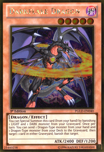 Darkflare Dragon [PGLD-EN040] Gold Rare | Pegasus Games WI