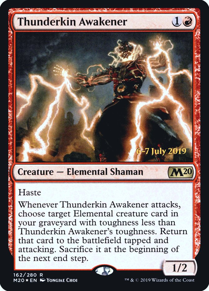 Thunderkin Awakener [Core Set 2020 Prerelease Promos] | Pegasus Games WI