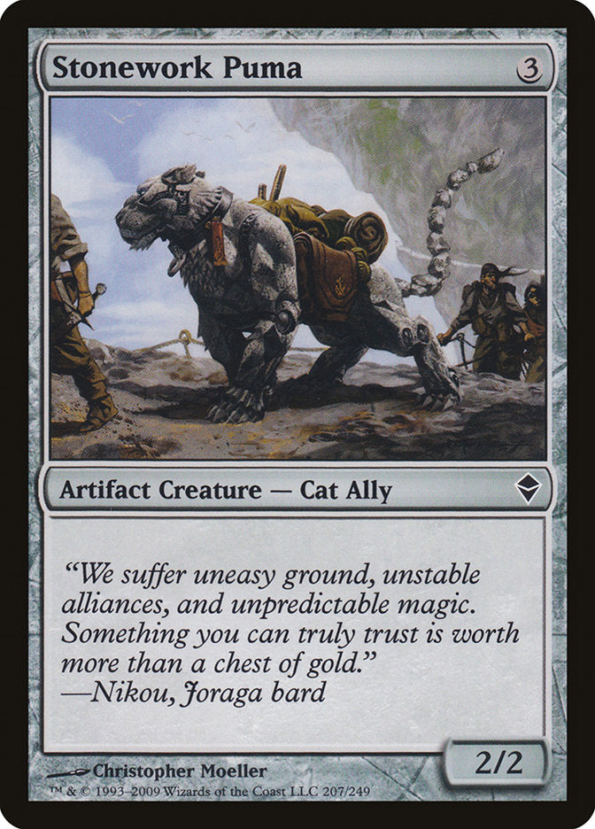 Stonework Puma [Zendikar] | Pegasus Games WI