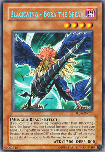 Blackwing - Bora the Spear (Blue) [DL09-EN011] Rare | Pegasus Games WI