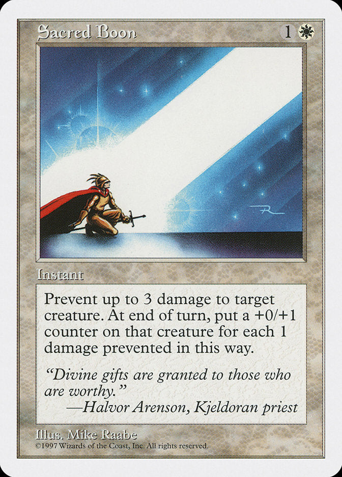 Sacred Boon [Fifth Edition] | Pegasus Games WI